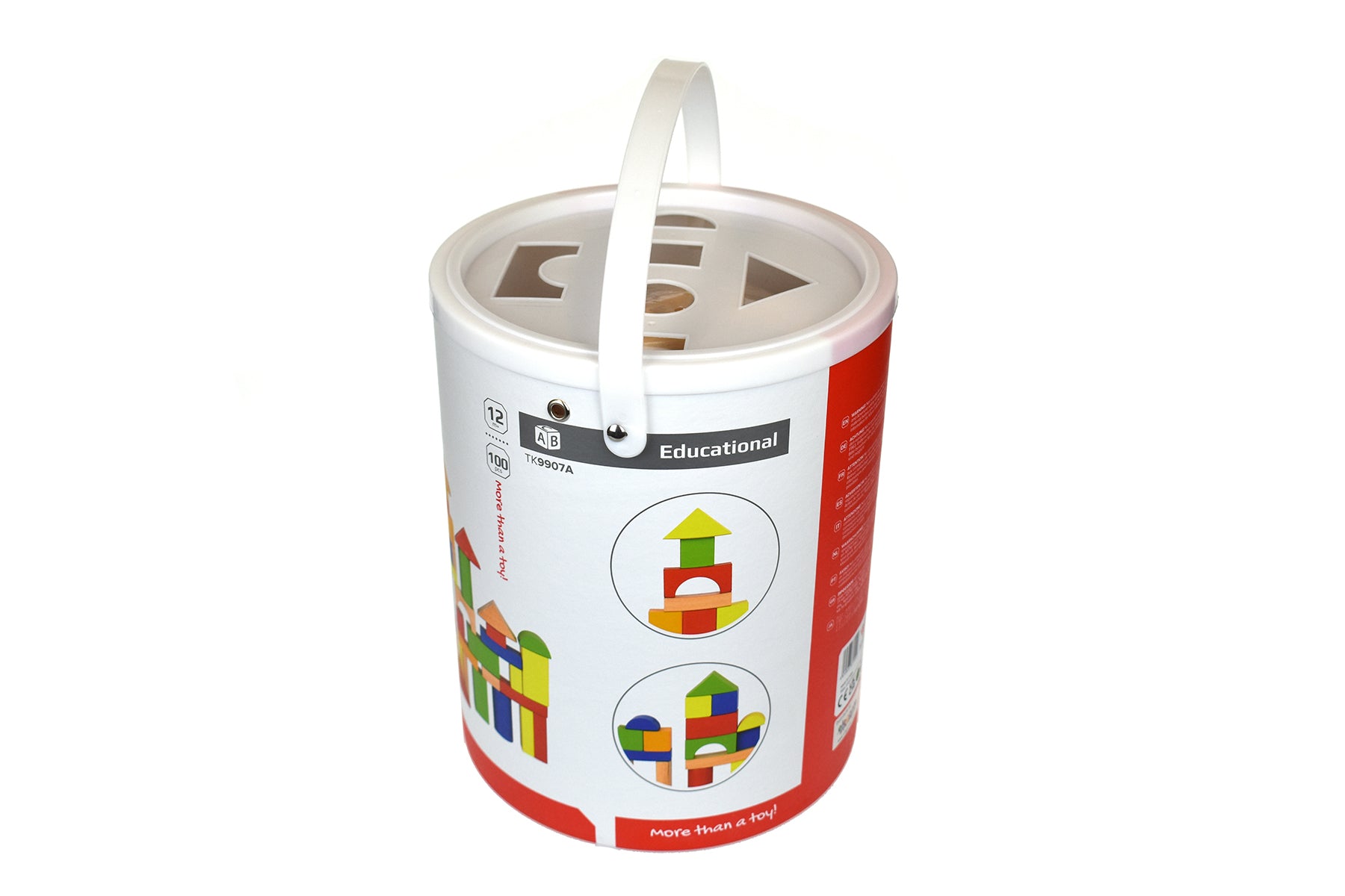 100Pcs Wooden Building Block New