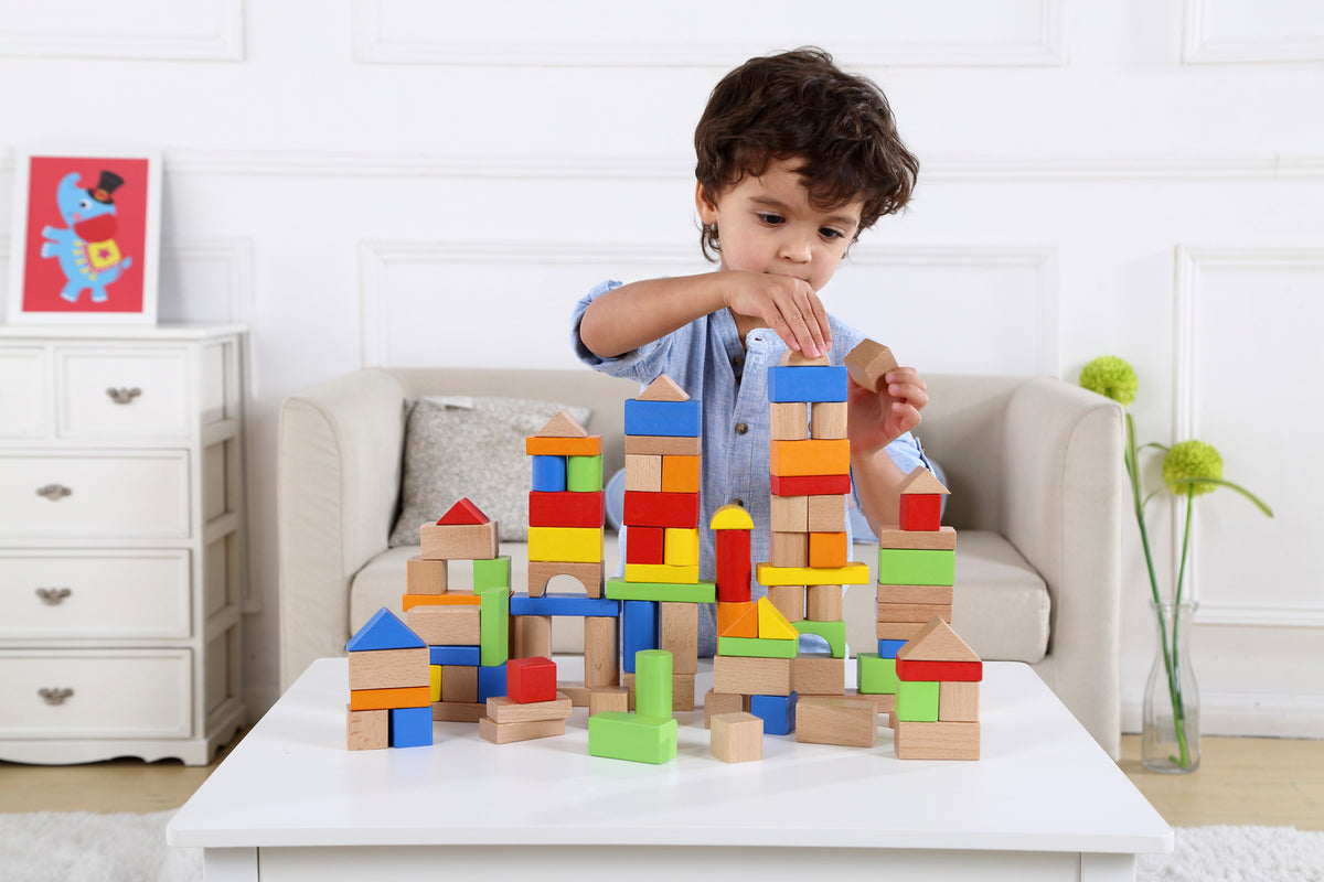 100PCS WOODEN BLOCK