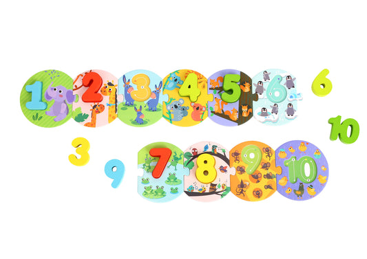 Number Puzzle In Carry Box