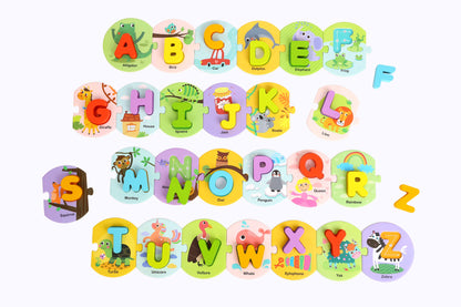 Alphabet Puzzle in Carry Box