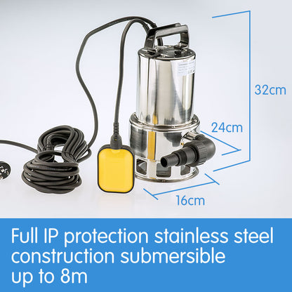 HydroActive Submersible Dirty Water Pump - 1500W