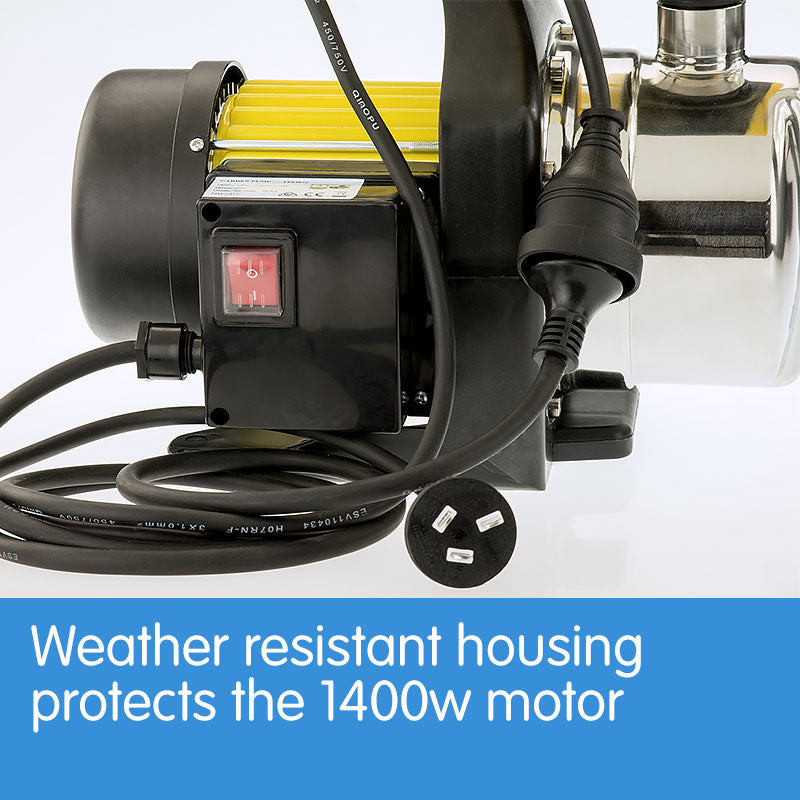 1400w Automatic stainless electric water pump - Yellow