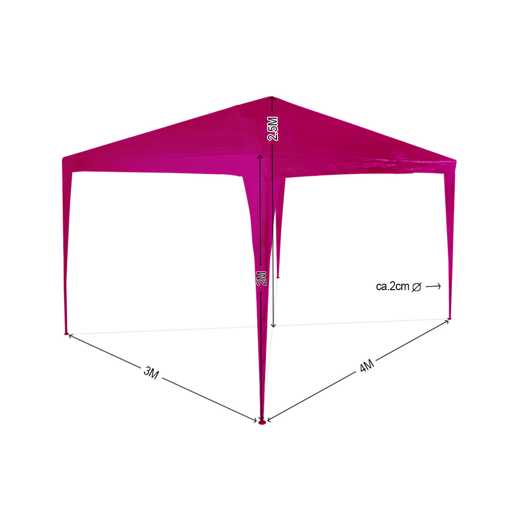Gazebo Tent 3x4 Outdoor Marquee Gazebos Camping Canopy Mesh Side Wall
