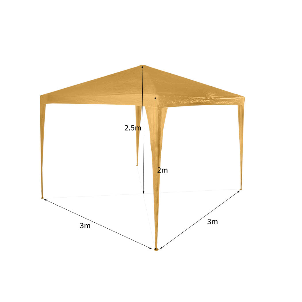 Gazebo Tent 3x3 Outdoor Marquee Gazebos Camping Canopy Mesh Side Wall