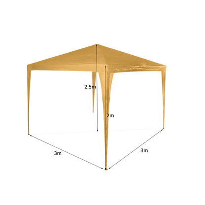 Gazebo Tent 3x3 Outdoor Marquee Gazebos Camping Canopy Mesh Side Wall