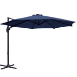 Instahut 3M Roma Outdoor Furniture Garden Umbrella 360 Degree Navy