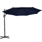 Instahut 3M Roma Outdoor Furniture Garden Umbrella 360 Degree Navy