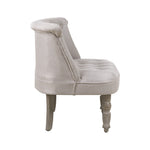 Armchair Lorraine Accent Chair Sofa Chairs French Provincial comfortable,Beige, 66cm x 63cm x 73cm