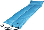 Self-Inflatable Foldable Air Mattress With Pillow - Light Blue