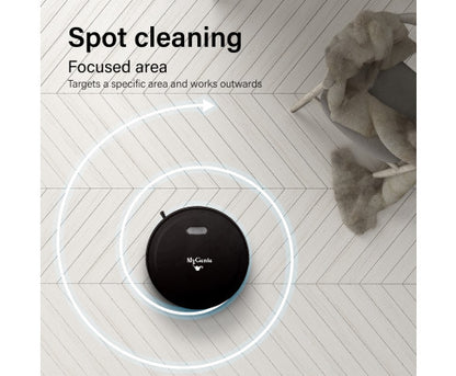 MyGenie Smart Auto Robotic Vacuum Cleaner- Black