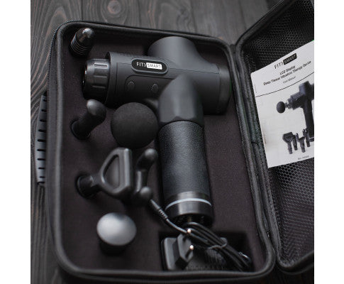 LCD Display Deep Tissue Vibration Therapy Device-black