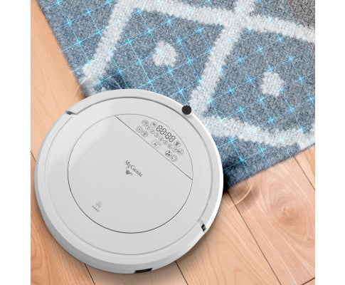 Automatic Robotic Vacuum Cleaner - White 35 x 9cm