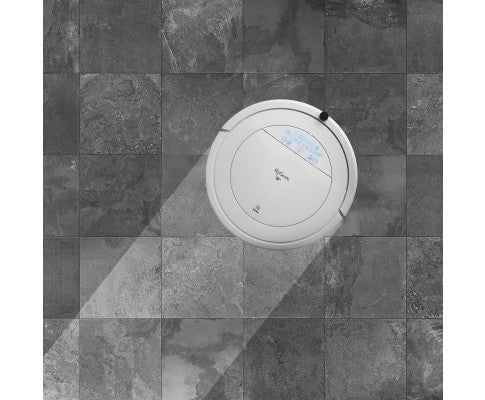 Automatic Robotic Vacuum Cleaner - White 35 x 9cm