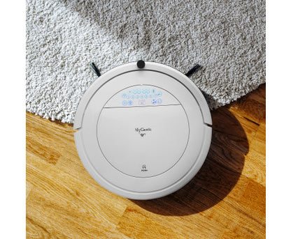 Automatic Robotic Vacuum Cleaner - White 35 x 9cm