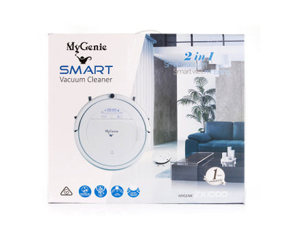 Automatic Robotic Vacuum Cleaner - White 35 x 9cm