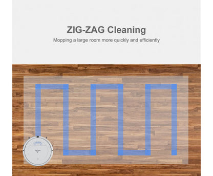 Automatic Robotic Vacuum Cleaner - White 35 x 9cm