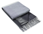 Throw - 10% Cashmere/ 90% Super Fine Merino Wool - Monochrome