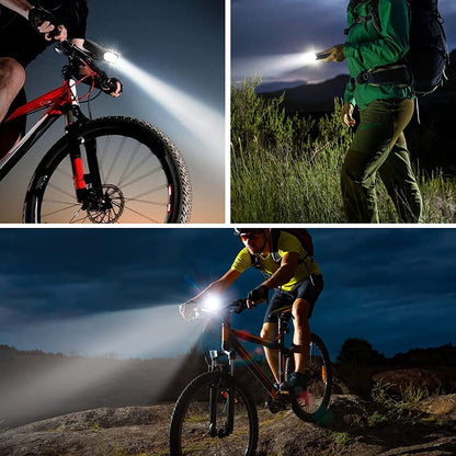 Bike 360 Light Front Usb Rechargeable 1000 Lumen Ipx4 Waterproof And Built In 2500Mah Powerbank Led Bicycle Lighting