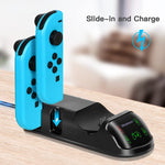 5 In 1 Controller Charger Dock For Nintendo Switch Joy-Cons And Pro Controller With Led Indicator And Type-C Charging Cable