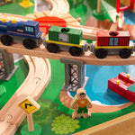 Adventure Town Railway Train Set & Table With Ez Kraft Assembly For Kids