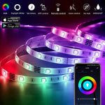 12M Led Strip Lights For Bedroom And Home (5050 Lights Strip App With Remote)