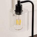 Industrial Table Lamp with 2 USB Port for Bedside Nightstand Desk