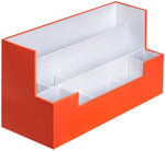 Desk Supplies Office Organizer Caddy Orange