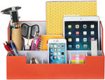 Desk Supplies Office Organizer Caddy Orange