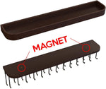 Wall Mount Hanging Jewelry Organizer with 25 HooksBrown