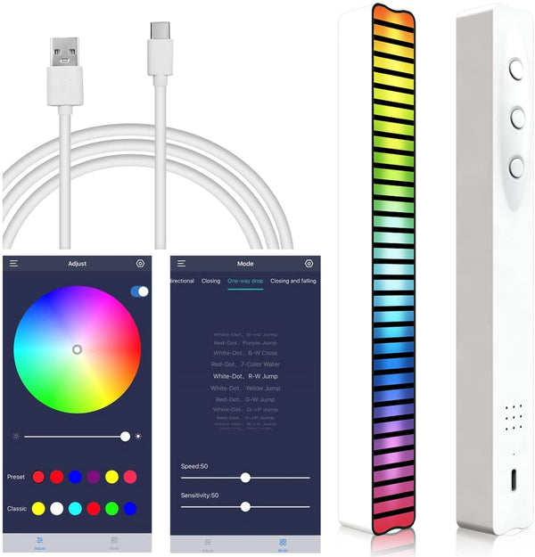  Smart Colorful RGB Music Sync Light Bar with App Control for Gaming, TV and Party