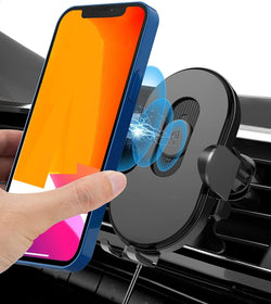 360 Wireless Car Charger Mount with Auto-Clamping 15w Fast Charging