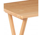 Natural Wood Folding TV Tray & Snack Table