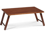 Walnut Foldable Laptop Desk and Bed Tray Table