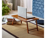 Walnut Foldable Laptop Desk and Bed Tray Table