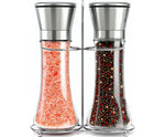 Modern Stainless Steel Salt and Pepper Grinder Set