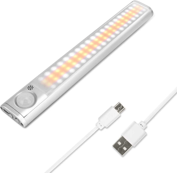 80 LED Motion Closet Sensor Rechargeable Lights for Kitchen