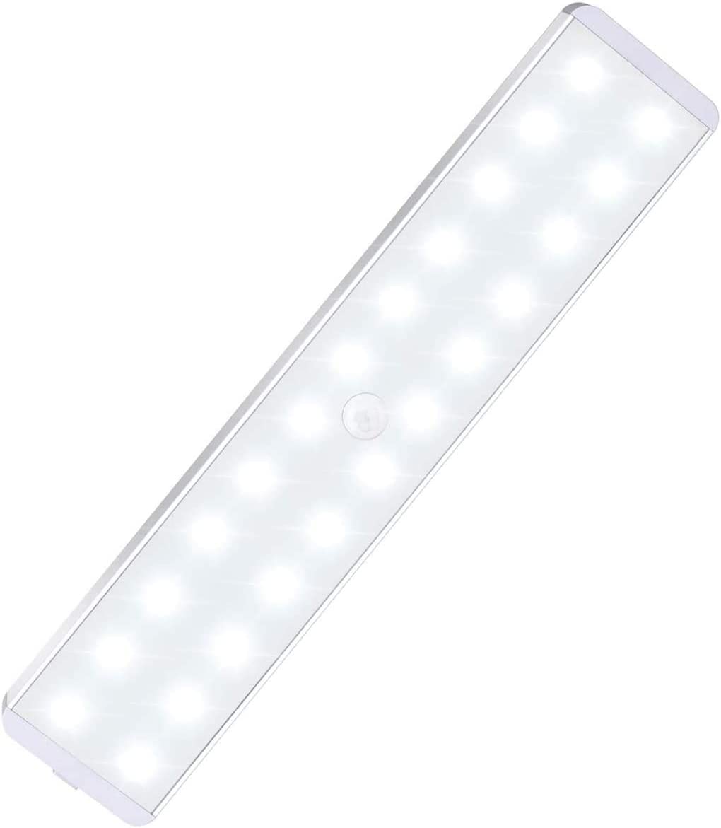 24 LED Stick Motion Sensor Light Wireless Under Cabinet for Wardrobe Stairs