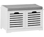 Modern Storage Bench with 2 Drawer/Baskets for Toys