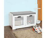 Modern Storage Bench with 2 Drawer/Baskets for Toys