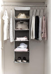 5 Foldable Shelf Hanging Closet Organizer Space Saver for Clothes Storage