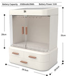 LED Makeup Organizer with LED Mirror and Jewelry Storage Organizer Cabinet