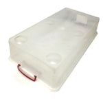 3X 35L Australian Made Premium Underbed Plastic Storage Tub Under Bed Box Large