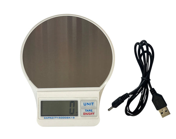  Digital Kitchen Scale Backlit Lcd Display Weighing Modes Tare Function Touch Screen