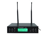 Twin Channel Professional Wireless Microphone System Dual Xlr Out
