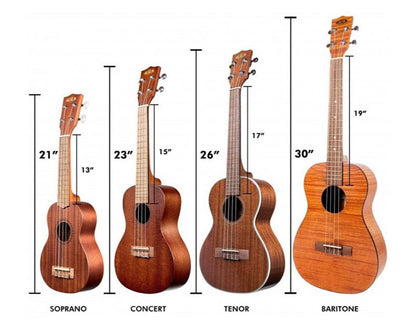 23" Concert Ukulele Guitar 12 Fret 4 String