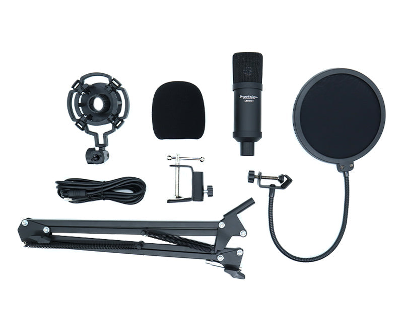 Usb Mic Kit Usb Microphone Shock Mount Boom Arm Pop Filter