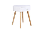 Round Bedside Table Side Table Bedroom Drawers
