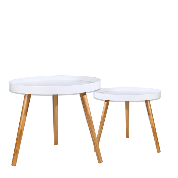  Round Bedside Table Side Table Bedroom Furniture Large And Small Set