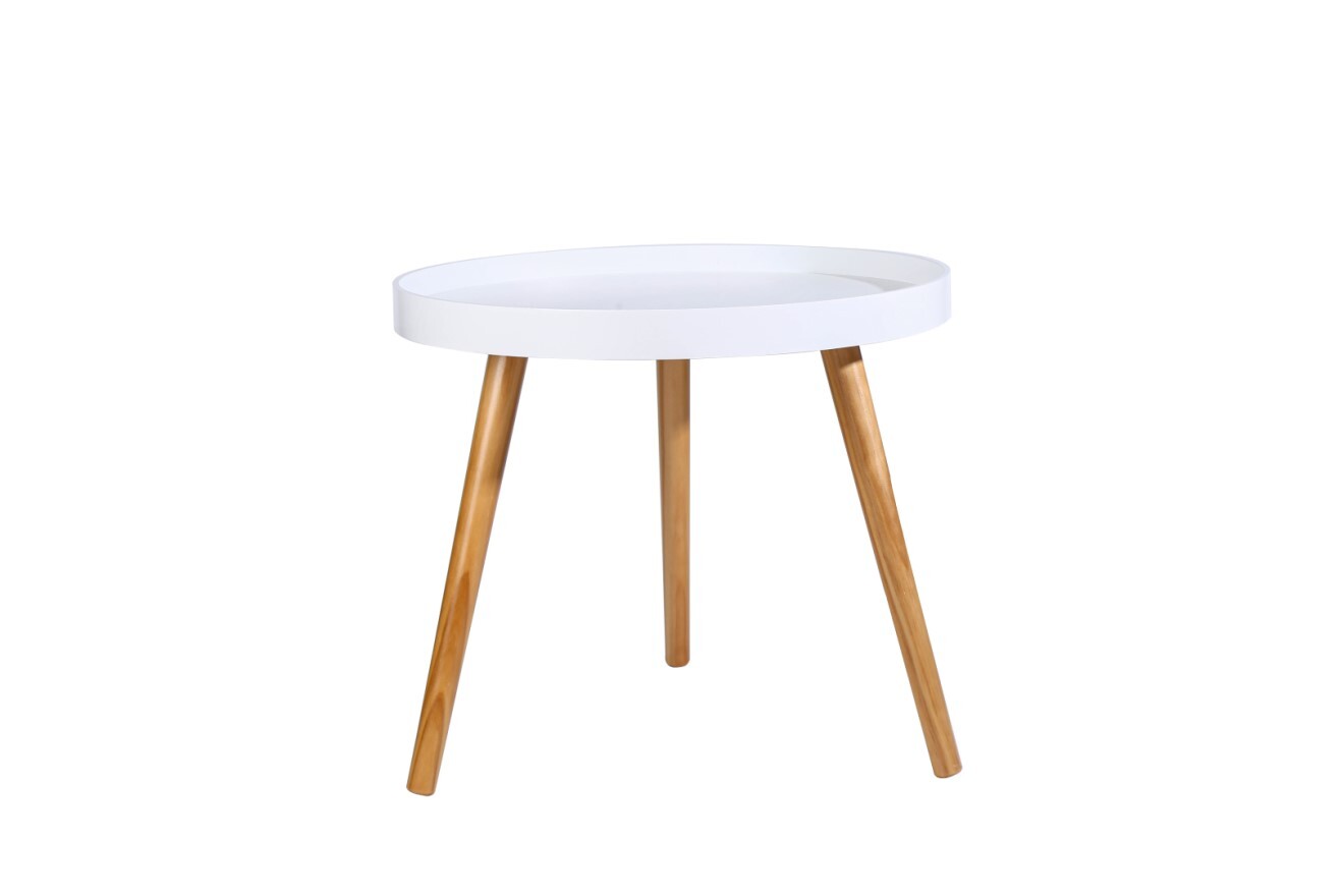 Round Bedside Table Large Side Table Bedroom Modern Furniture