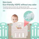 14 Panels Foldable Baby Playpen With Playmat Safety Gate Fence Child Play Pen Room Kids